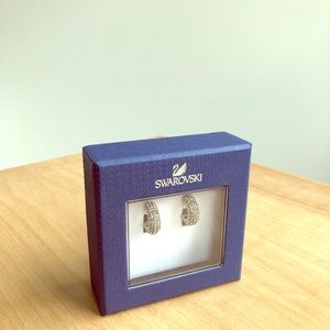 Swarovski Pave Cuff Earrings